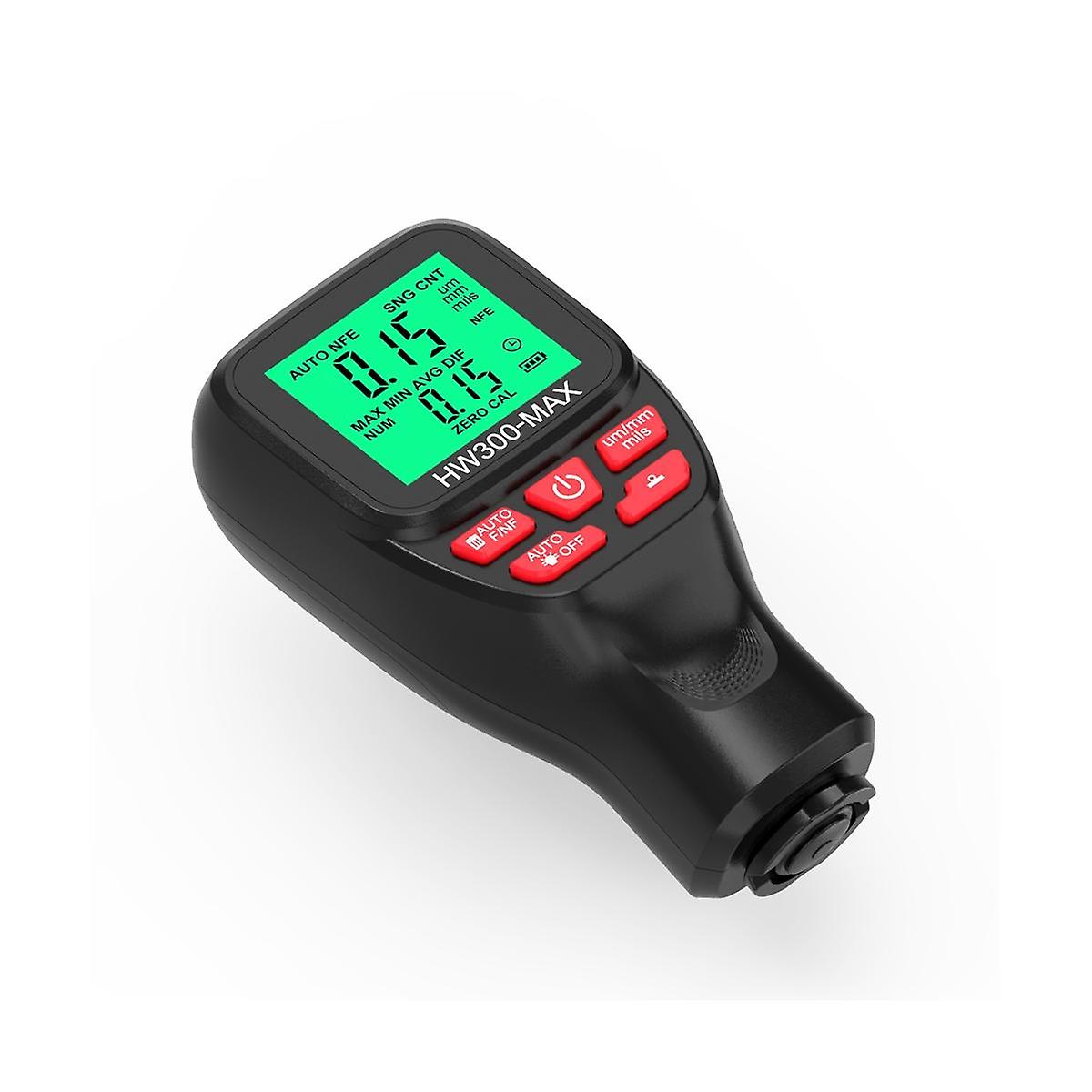 HW300-MAX Coating Thickness Gauge 0-2000UM Car Paint Film Thickness Tester Car Coating Measuring To