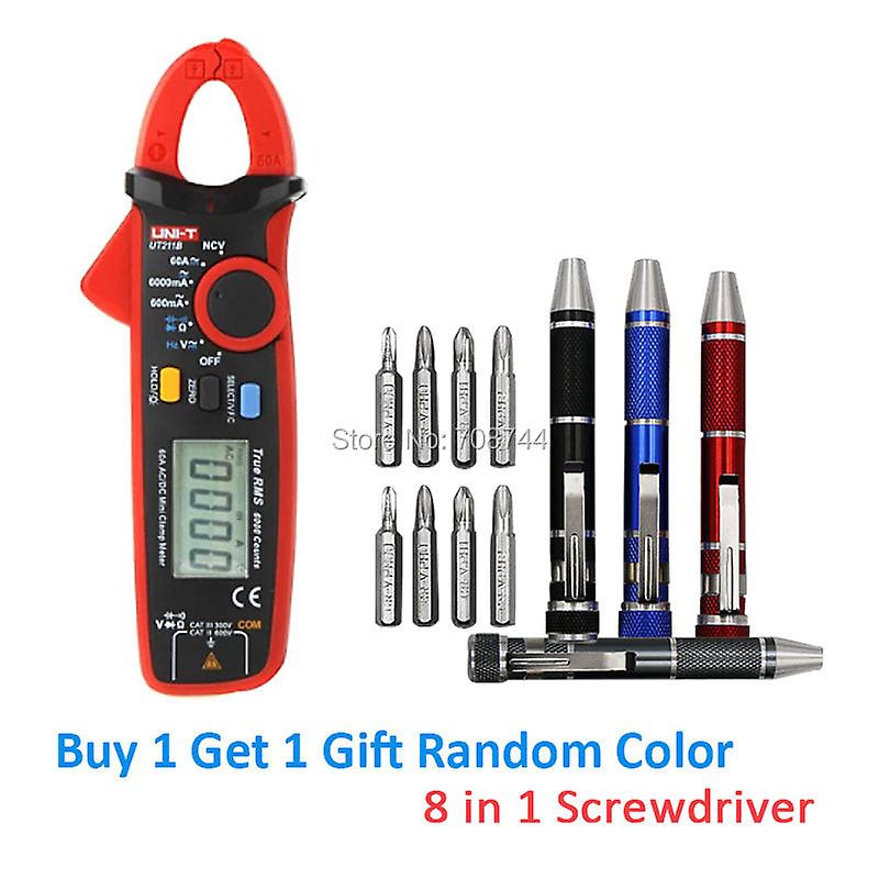 Multifunction Multimetro Uni-t Ut211b 60a High Resolution Lcd True Rms Clamp Meters W/ V.f.c. Ncv Test & Zero Mode