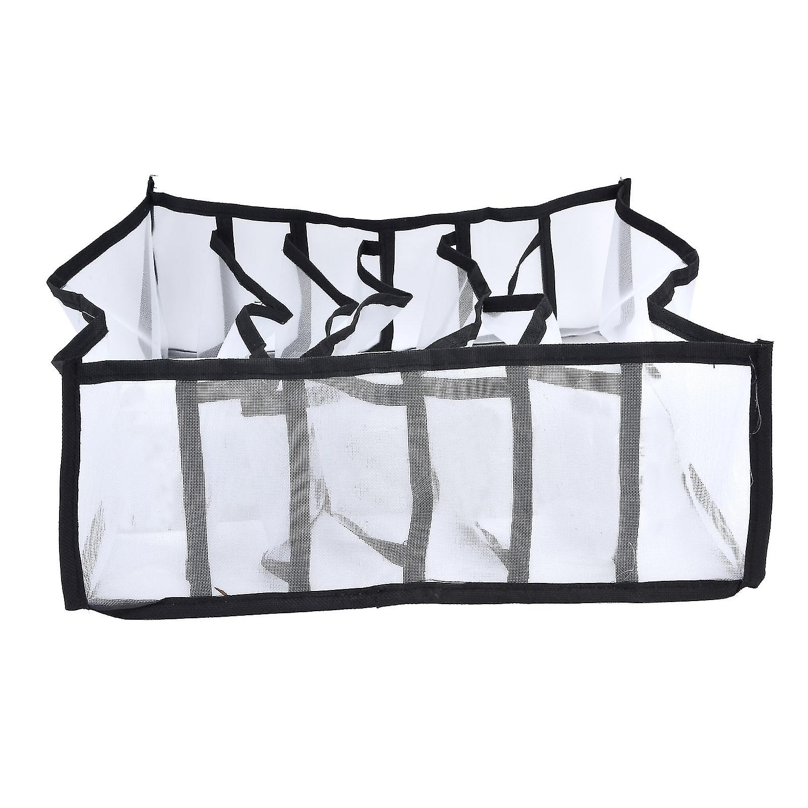 Mesh Bras Storage Box Multi Purpose Foldable Drawer Divider for Underwear Panties Socks6 Cells