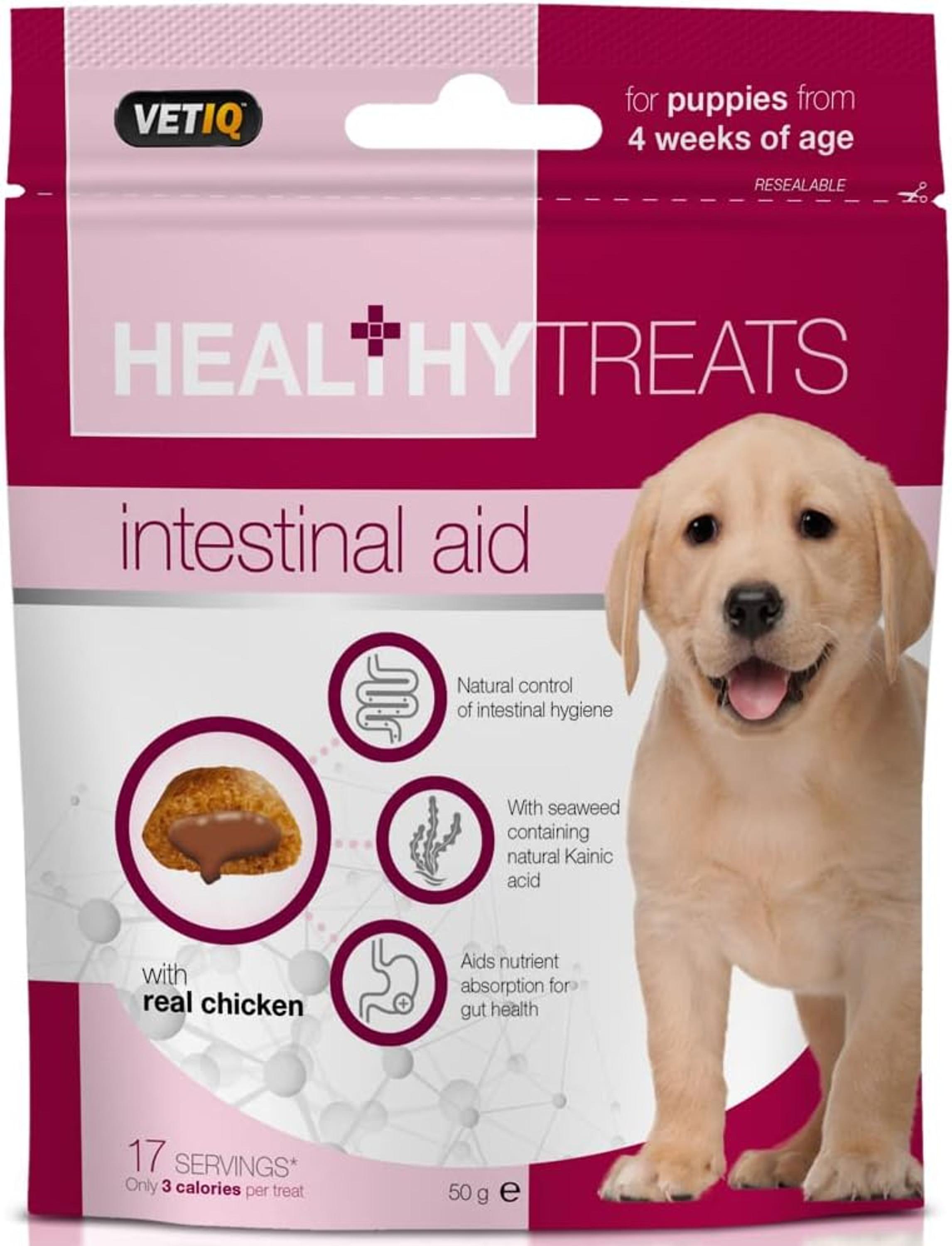 M & C VetIQ Intestinal Treats For Puppies 50g Case of 6