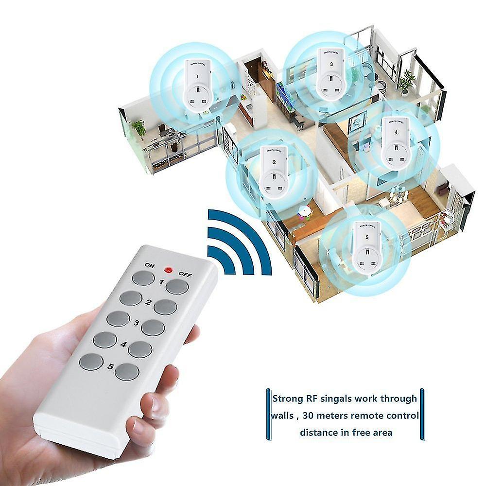 Set Of 3 Wireless Remote Control Socket, Smart Programmable Socket ...
