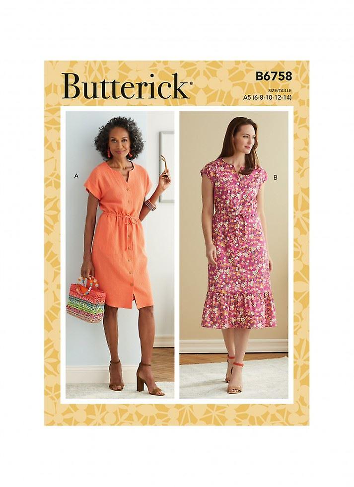 Butterick Paper Sewing Pattern 6758
