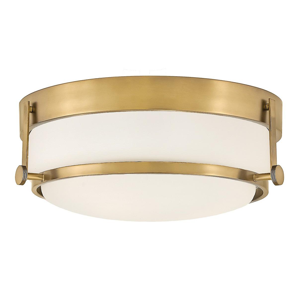 Elstead Harper 3 Light Batten, Heritage Brass