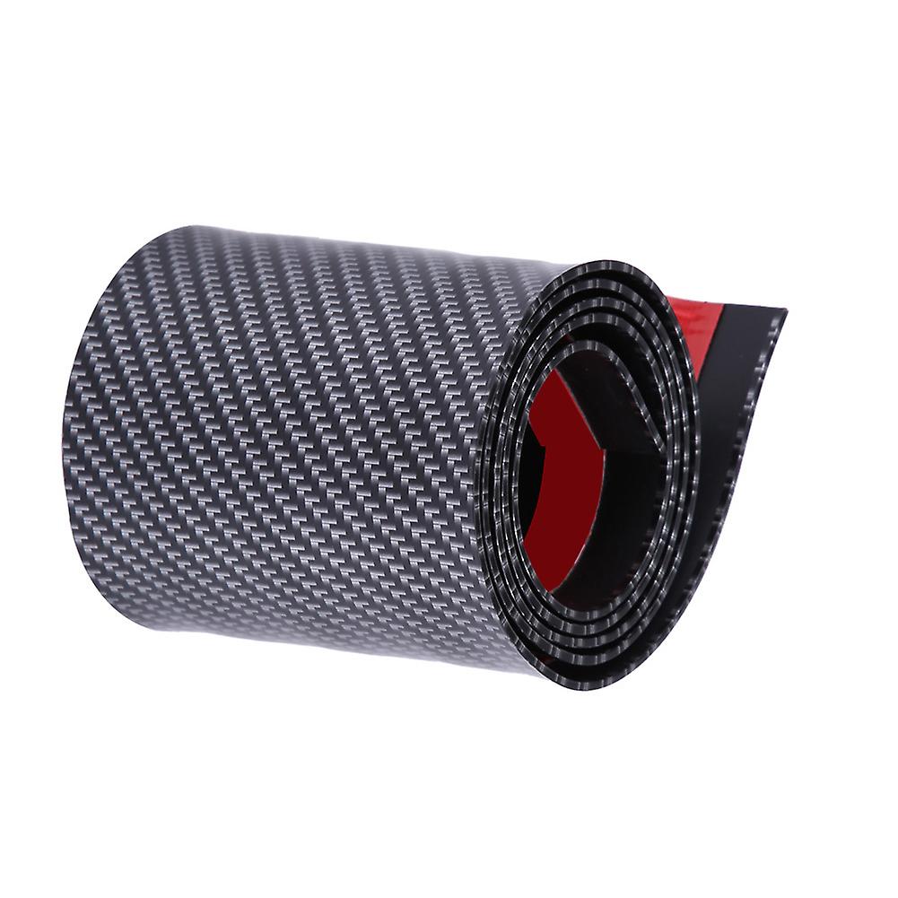 Car Stickers Carbon Fiber Rubber Styling Door Outside Sill Guards Universal (10 * 100cm)