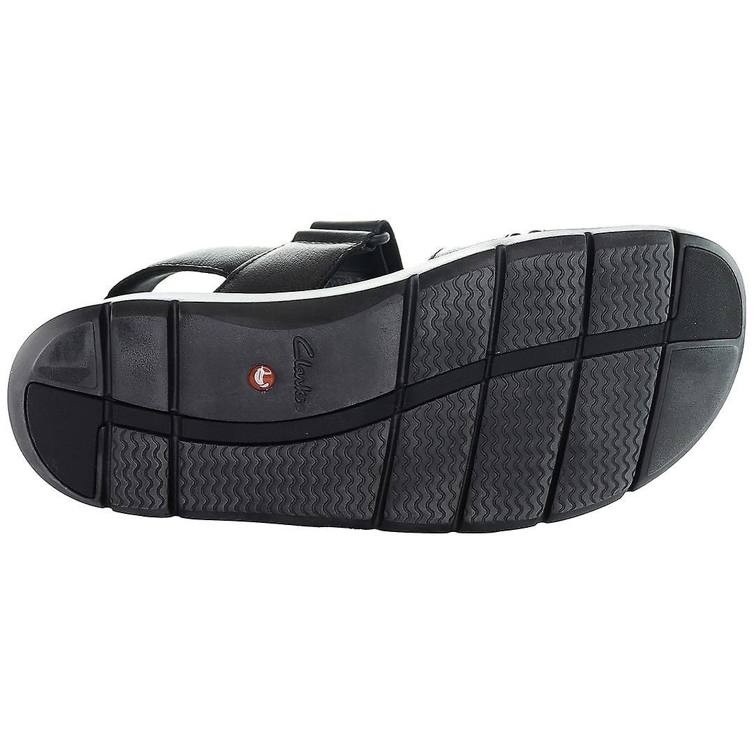 Clarks UnWilmore Band Strap Up Black Synthetic Mens Sandals