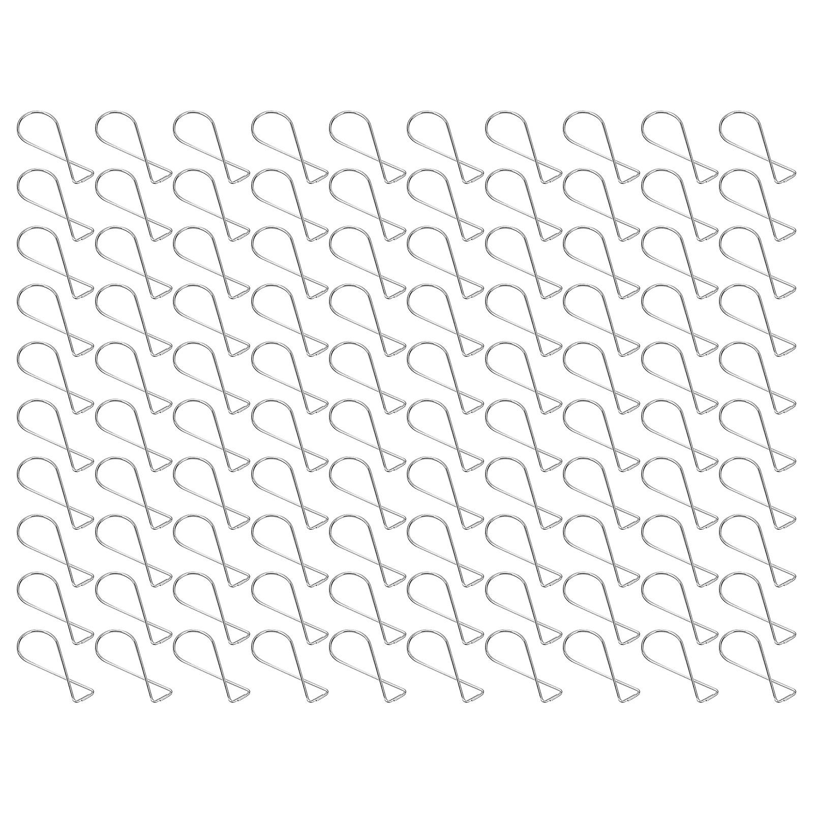 100Pcs Hanging Hook Galvanized Steel Automatic Rebound Clips Ceiling Decorative Buckles