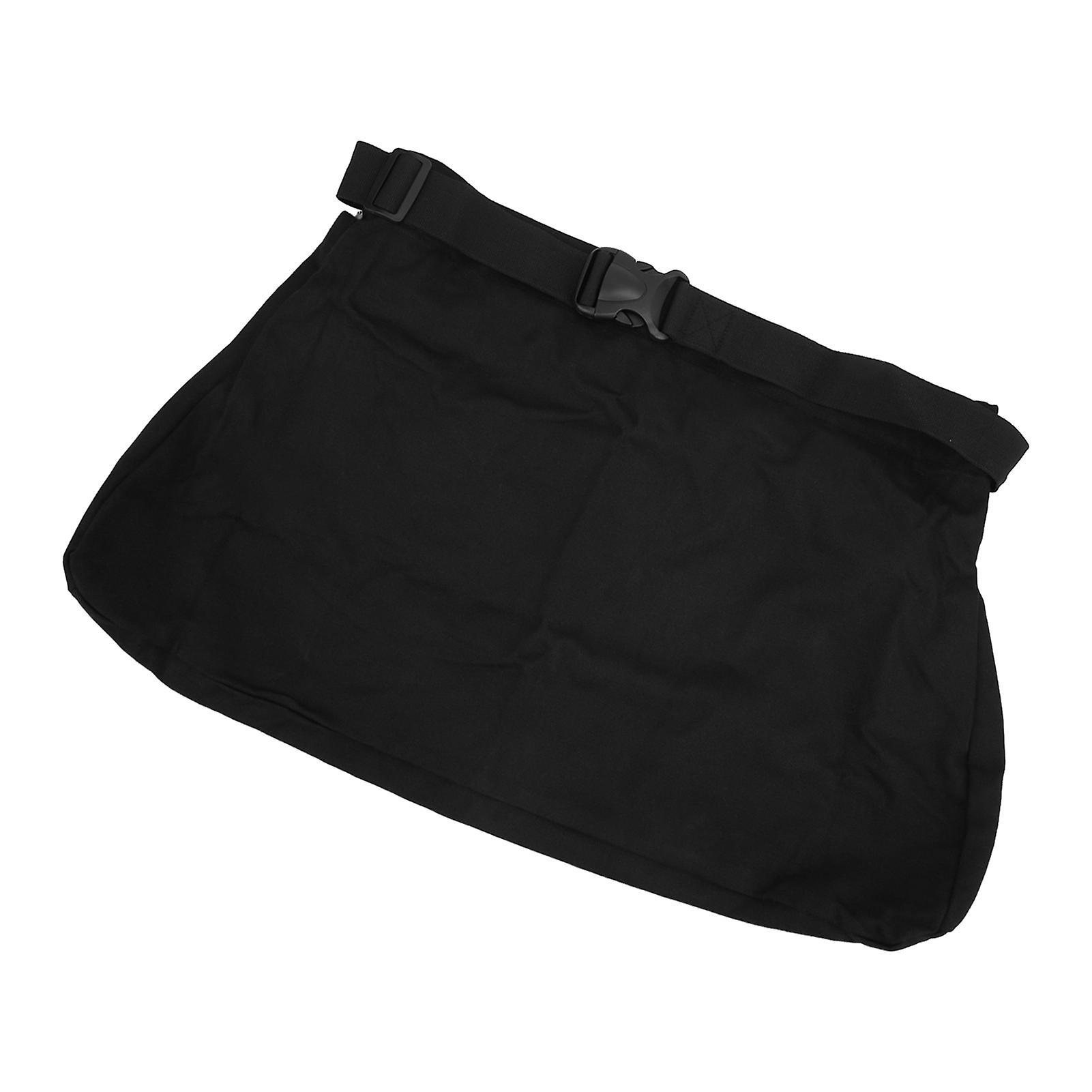Picking Bag Waist Mounted Design Oxford Cloth Foldable Washable Reusable Fruit Storage Apron for Foraging Black