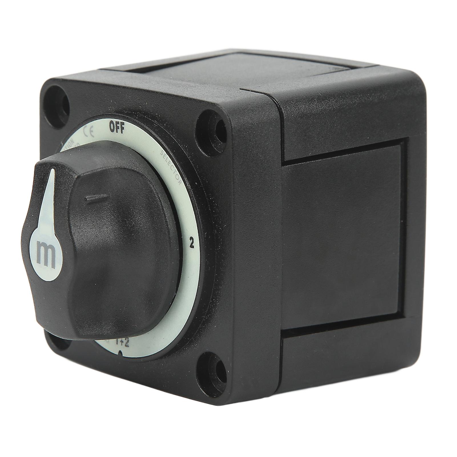 Marine Battery Selector Switch 4 Position Isolator Power Circuit Cut Off Switch for Boat RV 