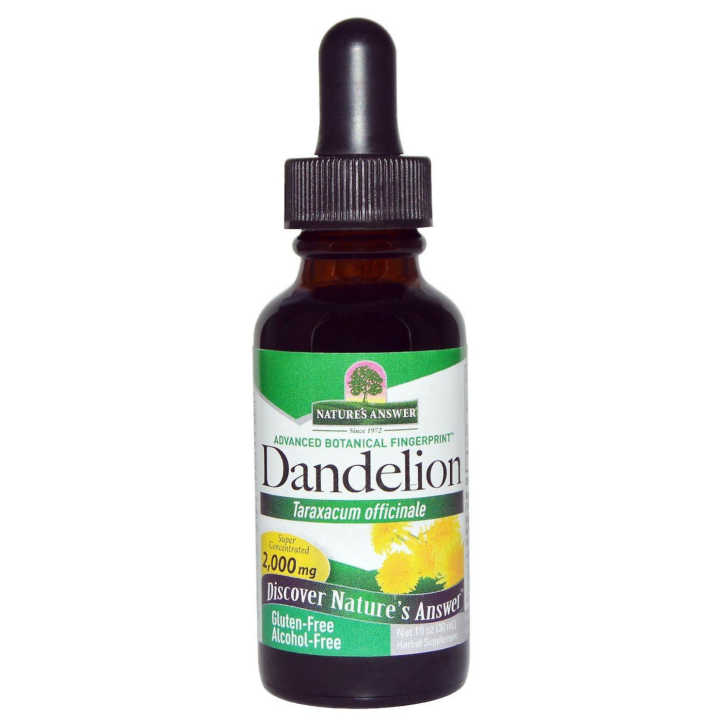 Nature's Answer, Dandelion, Alcohol Free, 2,000 mg, 1 fl oz (30 ml)