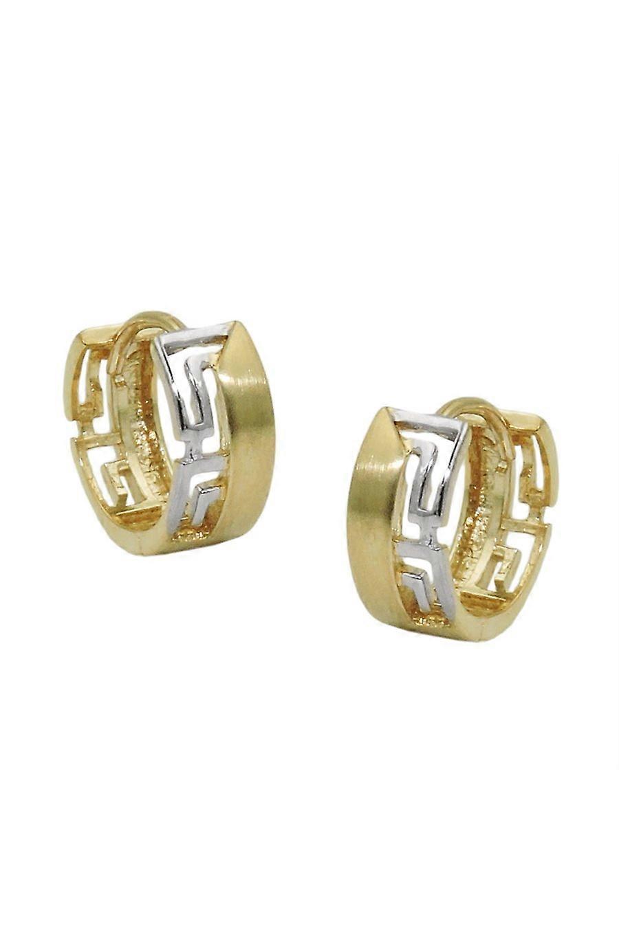 Hoop Earrings Two Tone 9k Gold - Gl431433