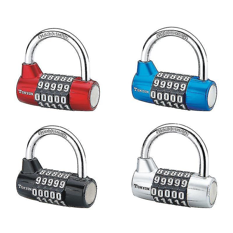 Large Size Five 5digit Code Lock, Gym Cabinet Padlock, Club Dormitory Door Antitheft Code Padlock