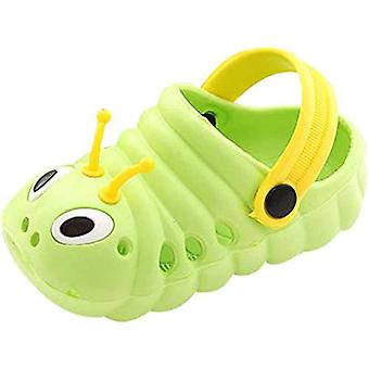 Veeki Baby Sandals  Boys Girls Sandals Cute Caterpillar Slip On Lightweight Kids Beach Slipper -----  GreenSize 25
