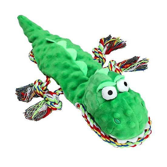 Large Dog Chew Toy Interactive Rope Squeaky Toy Clean Teeth Crinkle And Squeaker Tug of War Dog Toy for Small Medium Large Breeds