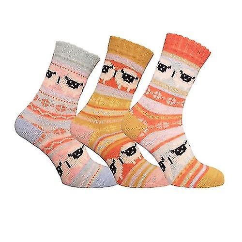 Simply Essentials Womens/Ladies Alpaca Wool Blend Sheep Socks (Pack Of 3)