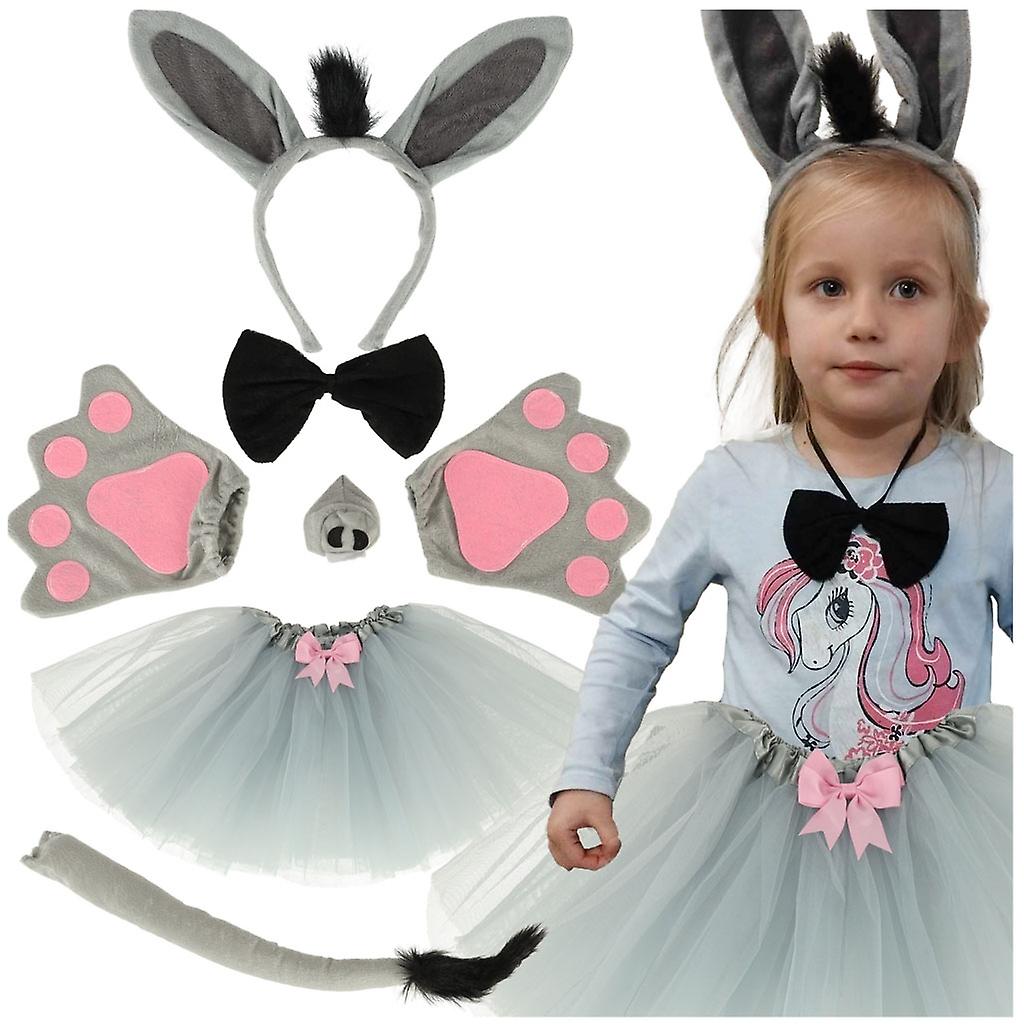 Déguisement de Carnaval Bandeau Jupe Âne 7 articles
