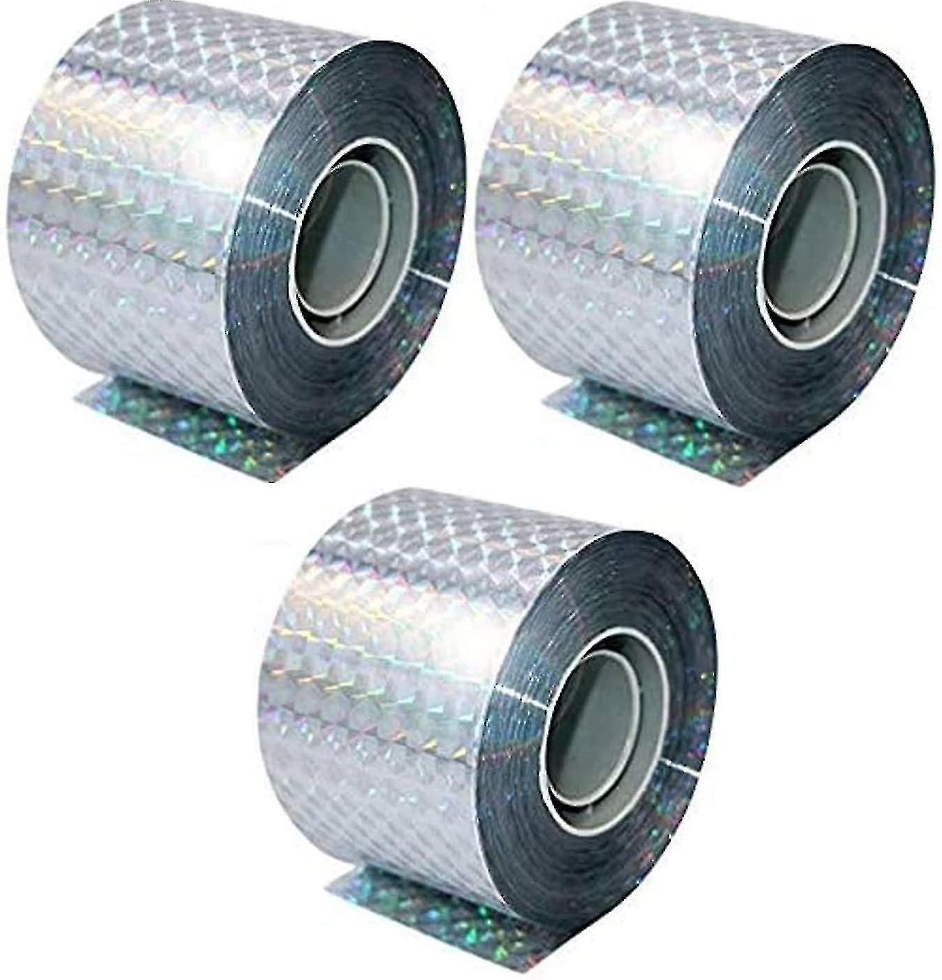 Bird Repellent Tape, Set Of 3 Tapes X 50m X 4.8cm - Scarecrow Bird Repellent - To Repel Crow Pigeons