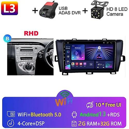 Android 13 Car Radio For Toyota Prius Xw30 2009-2015 Multimedia Video Player Navigation Carplay Stereo Android Auto Gps 2din Dvd