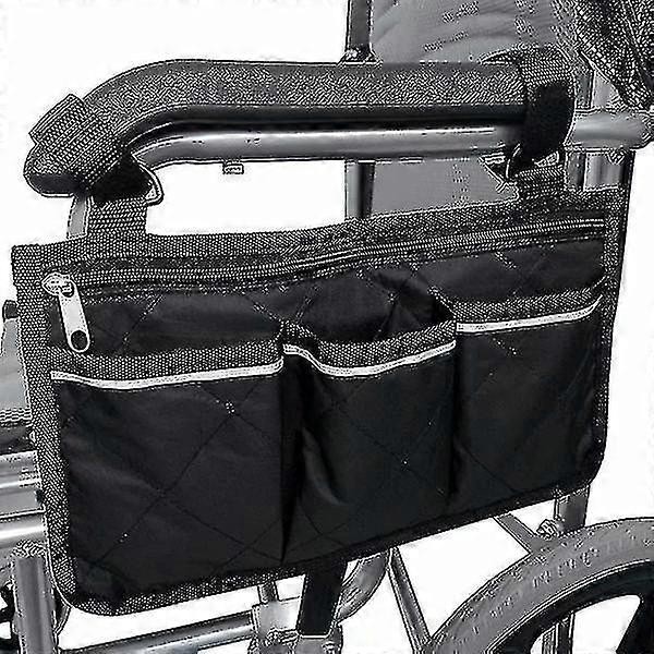 Bag For (black, 32.5 X 18 Cm) Wheelchair With Pockets, Wheelchair-Yvan