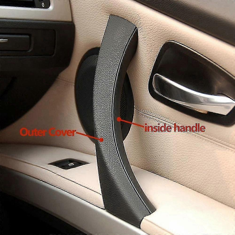 Car Right Interior Door Pull Handle With Cover Trim Replacement For- 3 Series E90 E91 E92 2004-2012