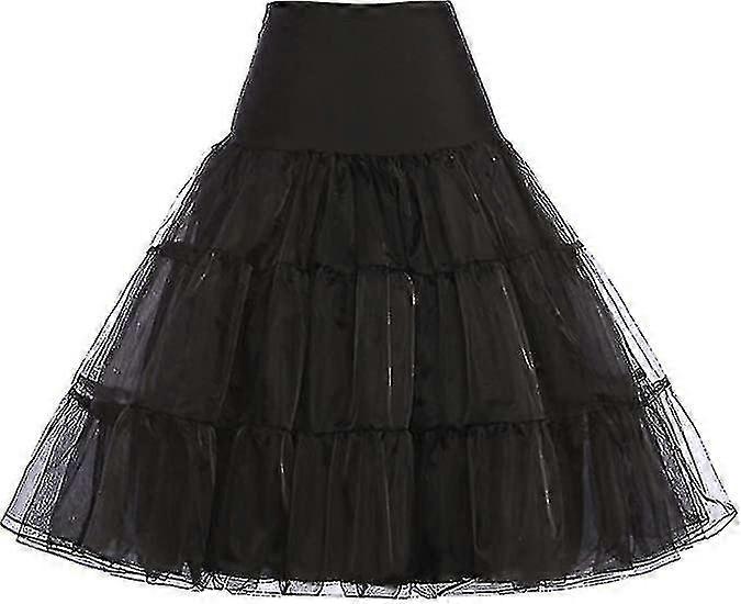 50s معطف صغير تنورة روكابيلي اللباس Crinoline توتو تحت التنانير للنساء