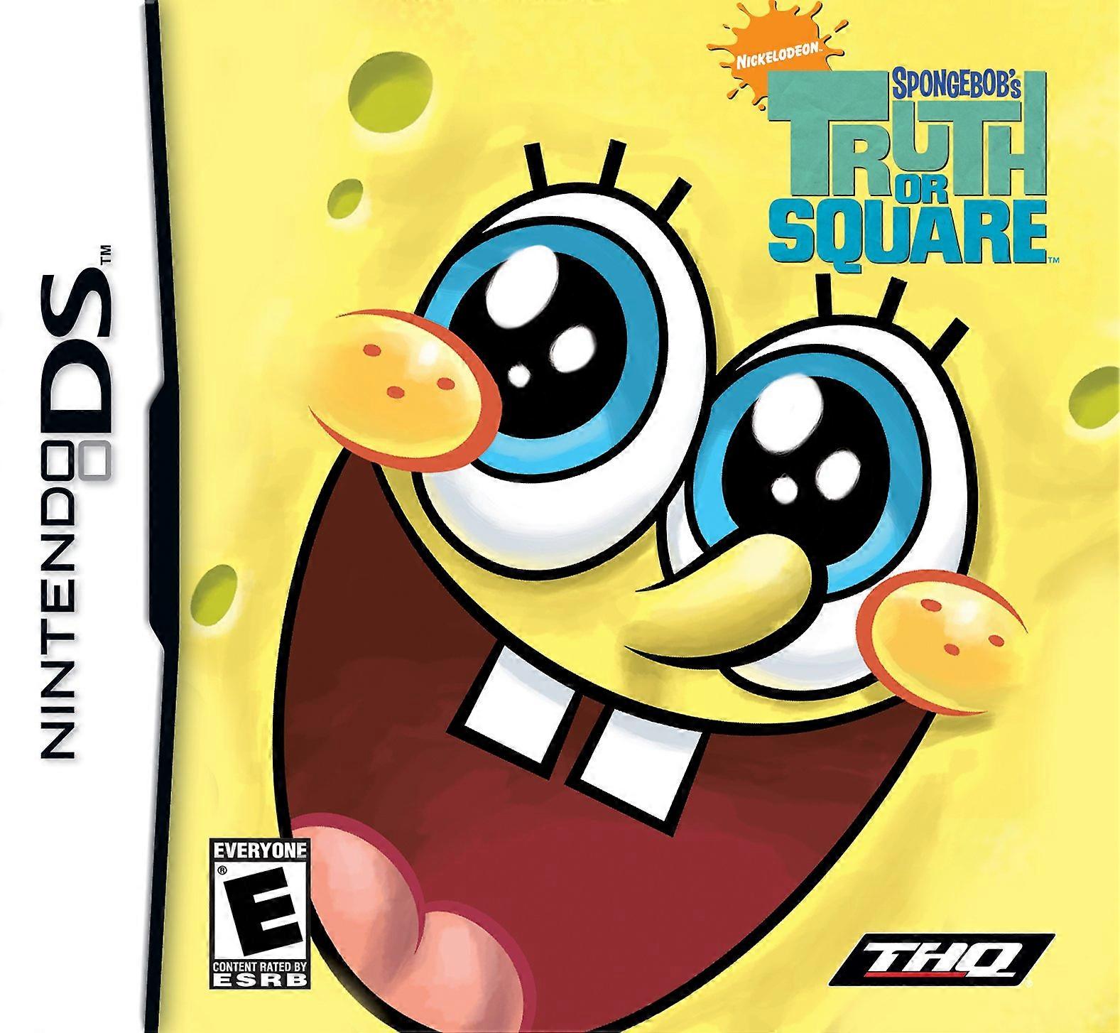 THQ Toys SpongeBob Truth or Square for Nintendo DS - PAL - New & Sealed