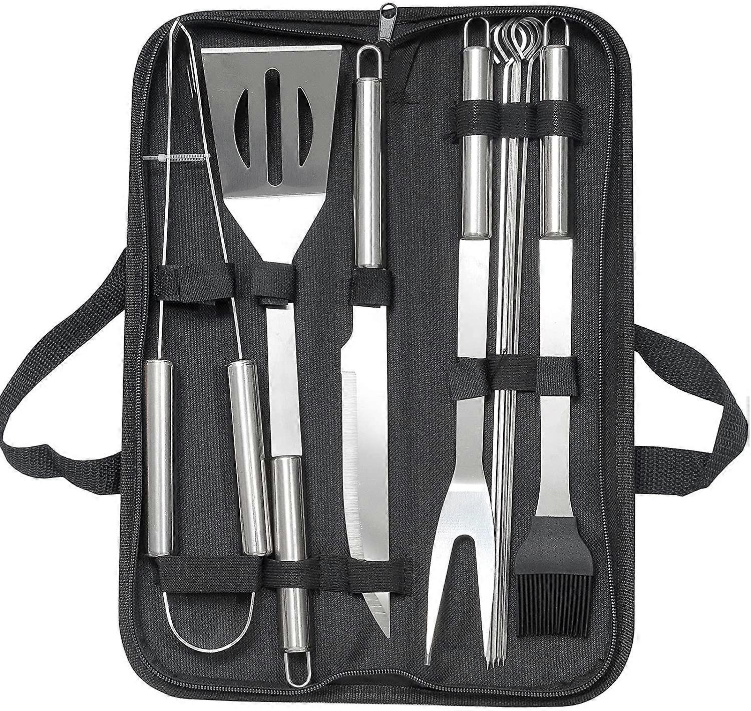 Barbecue tool set, 9 cooking and barbecue utensils