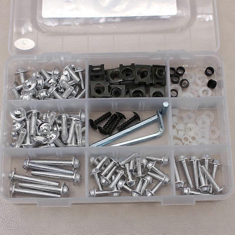 Uudet modifioidut pyöreäkantaiset kuusikulmaiset alumiiniruuvit, mutterit, mutterit, pultit, ruuvit, tiivisteet, M5M6-moottoripyöräsarjat