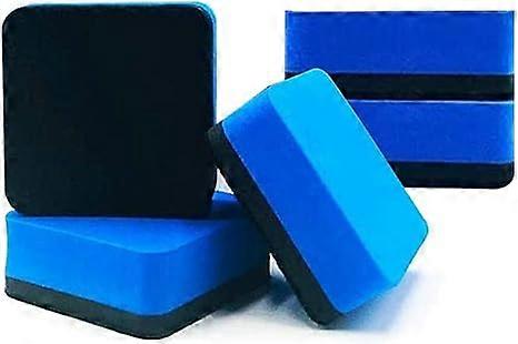 Magnetic Whiteboard Erasers 30/60/100 Pack, LINGS Dry Erasers Chalkboard Cleaner Wiper for Classroom Home Office, 4 Assorted Colors (Blue, 5 Pack)