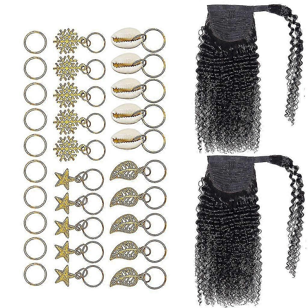 2pcs latch hook crochet needle with hair jewelry rings mel dreadlock bead cuff