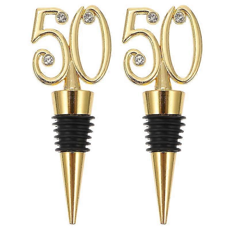 2pcs thirty number shape wine bottle plugs alloy wine bottle stoppers wine corks