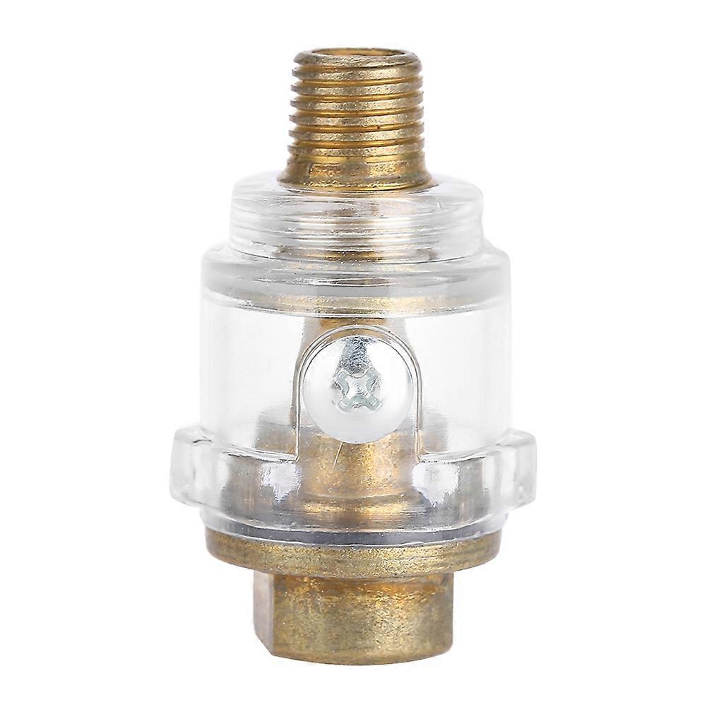 1/4" BSP Mini In Line Air Tool Oil Lubricator Oiler Compressor Pipe Automatic Lubrication