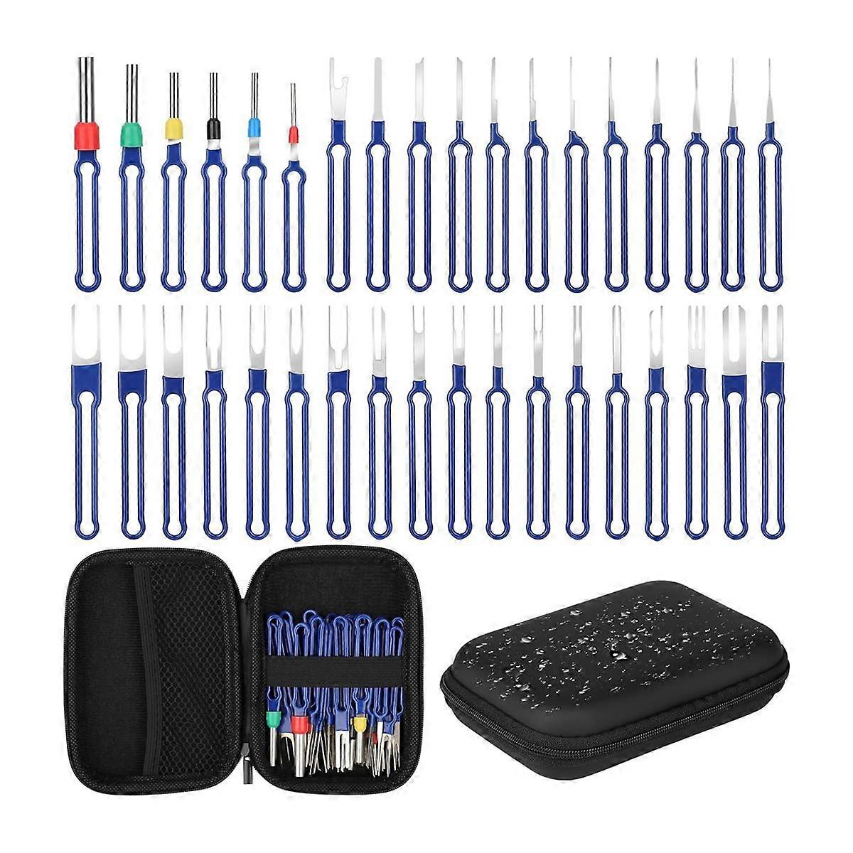 36PC Terminal Removal Tool Kit Pin Extractor Tool, Terminal Ejector Kit, Electrical Wire Connector