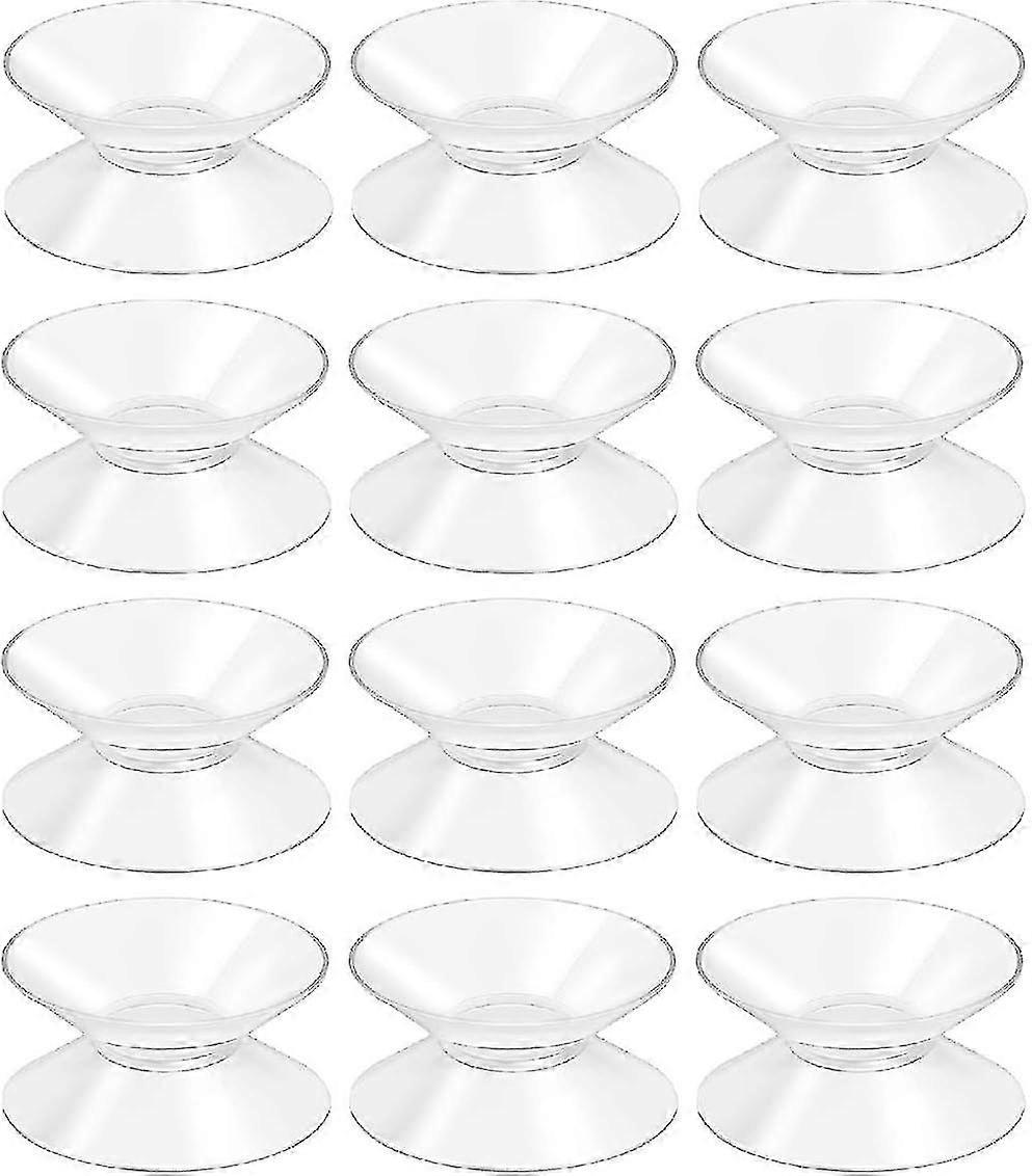 Ventosas Plásticas De Doble Cara - 30 MM - Sin Ganchos, Pack De 12