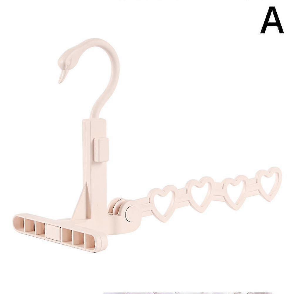 Foldable 4-hole Drying Rack Portable Travel Hotel Clothes Hanger Racks