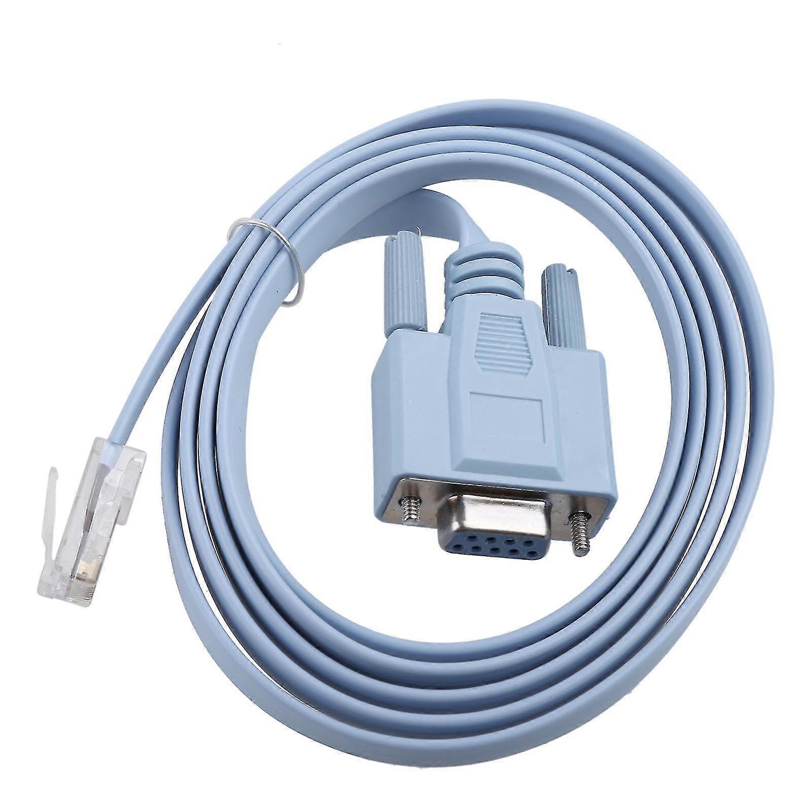 Console Cable Db9-rj45 Switch Line 9-pin Network Adapter Cable For Cisco 1.5m