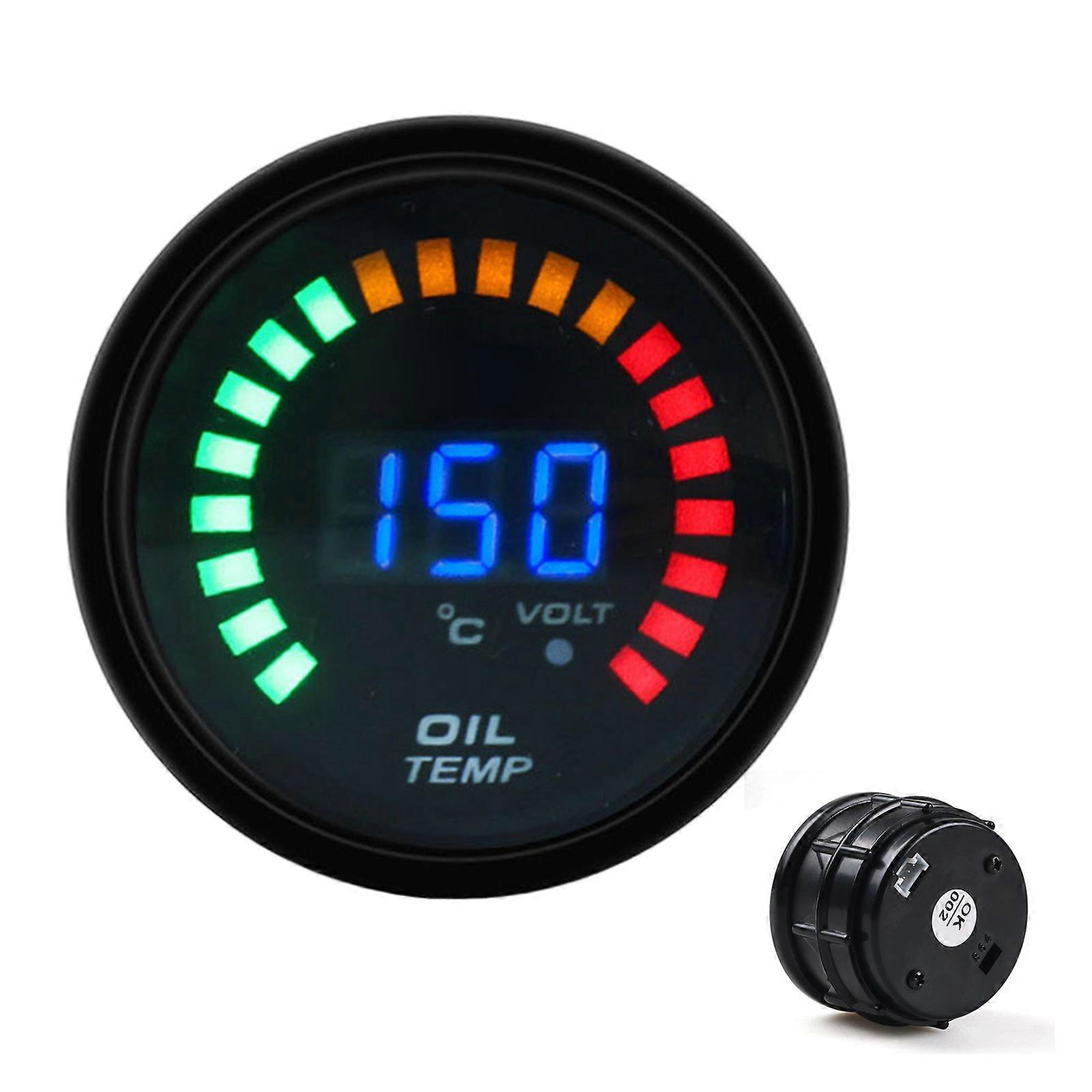 2 "52mm Universal Digital LED Volt Meter Elektronisk Spänningsmätare Tint Lins