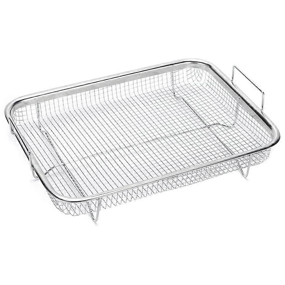 1Pcs 바구니, 스테인레스 스틸 그릴 바구니, 붙지 않는 메쉬 바구니, 트레이 와이어 랙 바구니