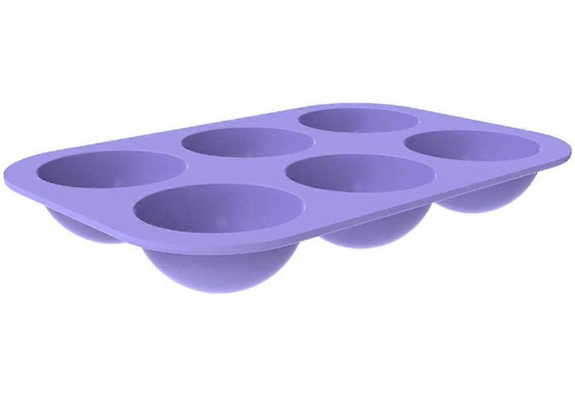 Silicone Mold With 6 Cavities, For Making Handmade Soap, Chocolate, Soap, Candle And Jelly Brown.
