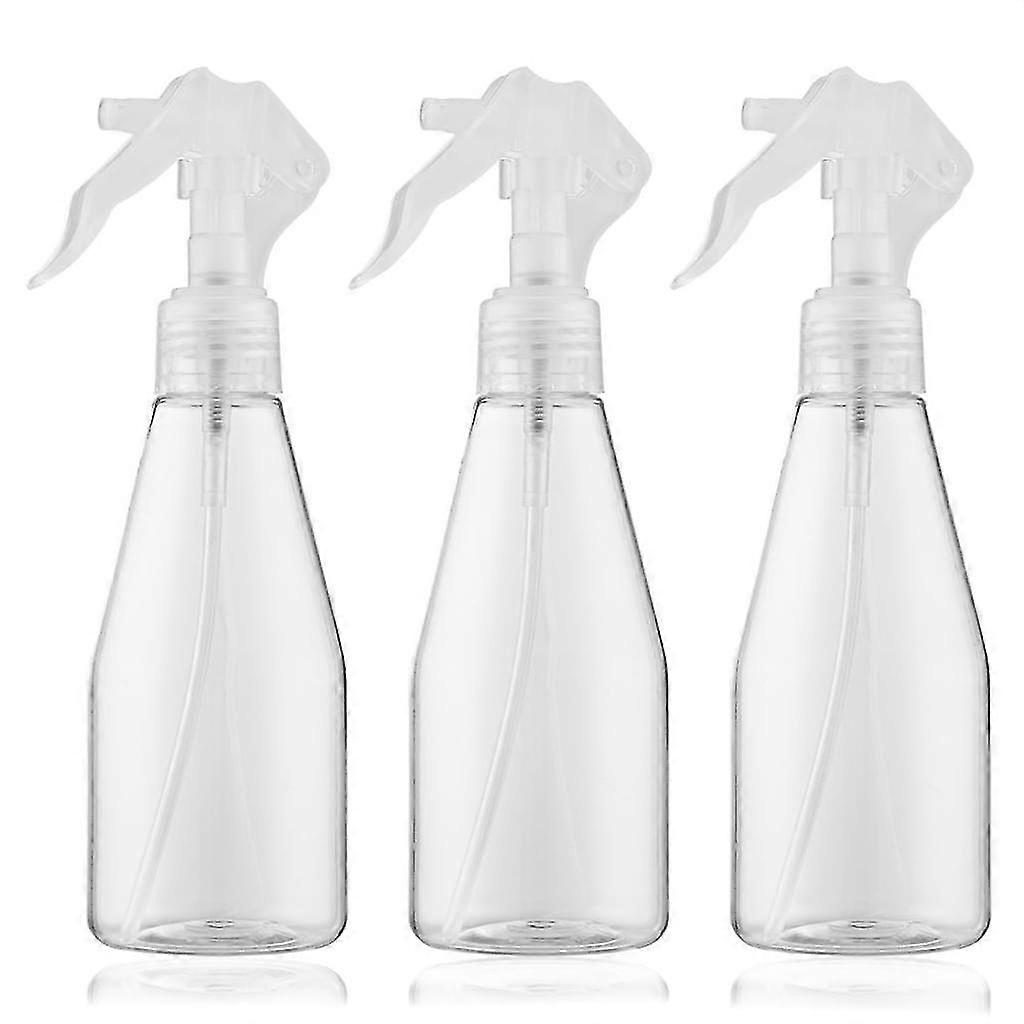 3 Pcs 200ml Plastic Small Spray Bottle Transparent For Water Sprayer
