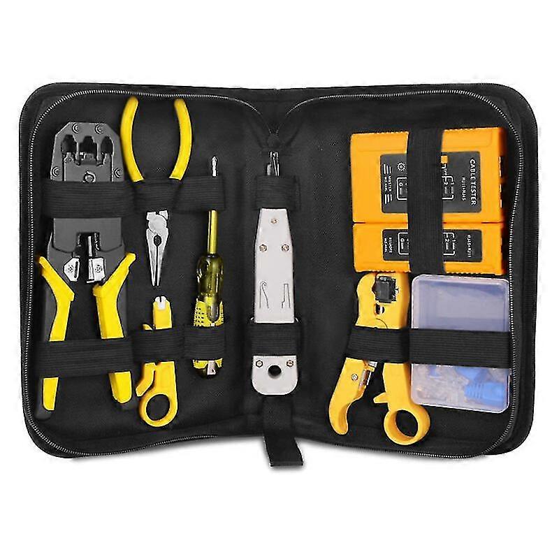 Network Cable Tester, Network Tool Set, Wire Crimper Rj45/11/12 Network Tools, Network Repair/computer Maintenance/lan Cable Tester