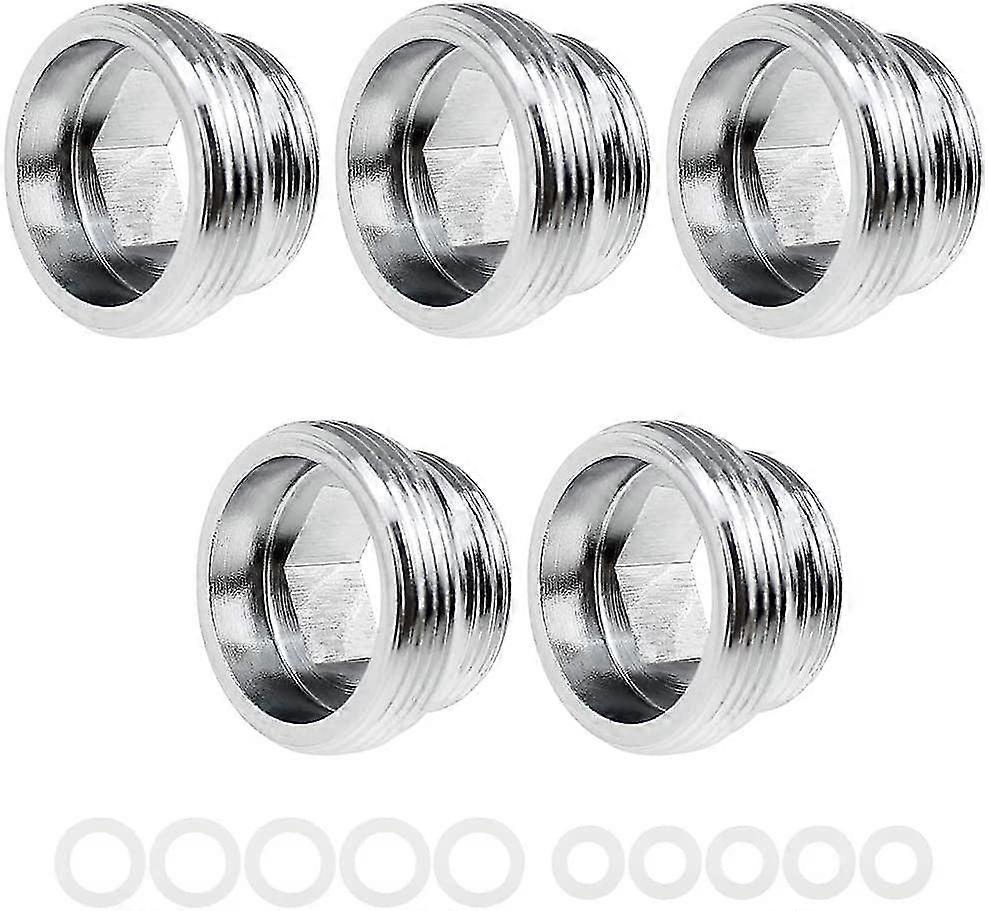 5 Pieces Male Thread Faucet M22 To M18 Faucet Adapter Brass Thread Adapter Faucet Metal