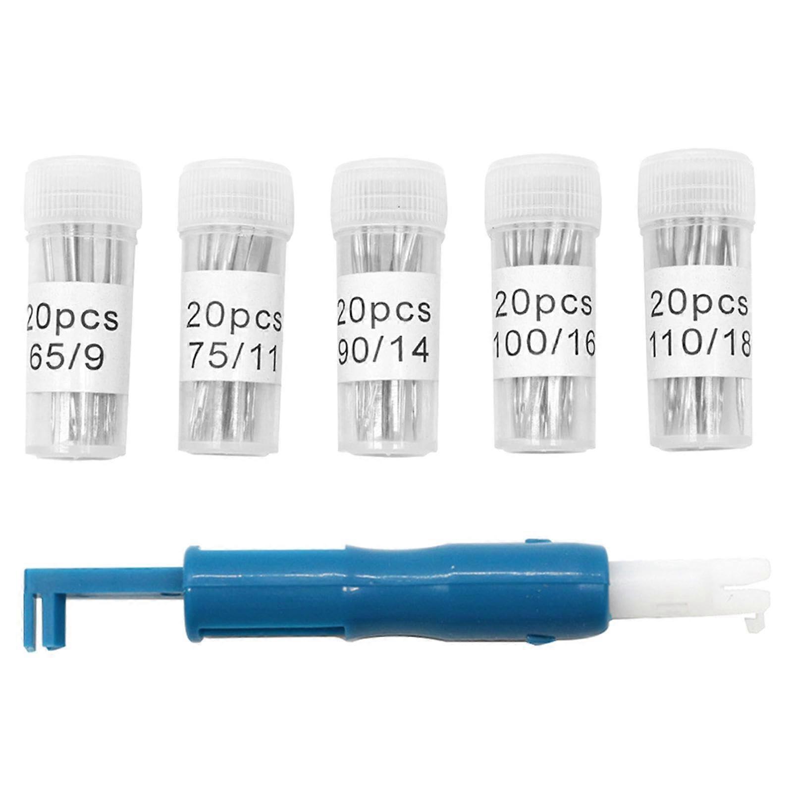 100pcs Sewing Machine Needles Brother Sewing Machine Needles Sewing Machine Needle Threader Small Round Point Accessories