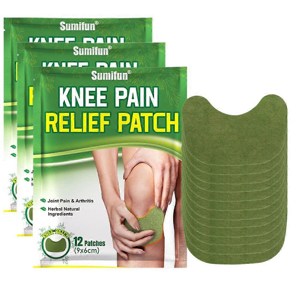 36PCS Knee Pain Relief Patch Wormwood Moxa Hot Moxibustion Patch Self Heating Patch