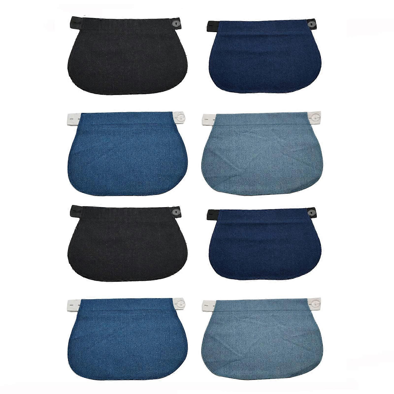 Pack of 8 Maternity Trousers Extenders Pregnancy Elastic Waist Extender Elastic Trouser Button Extender