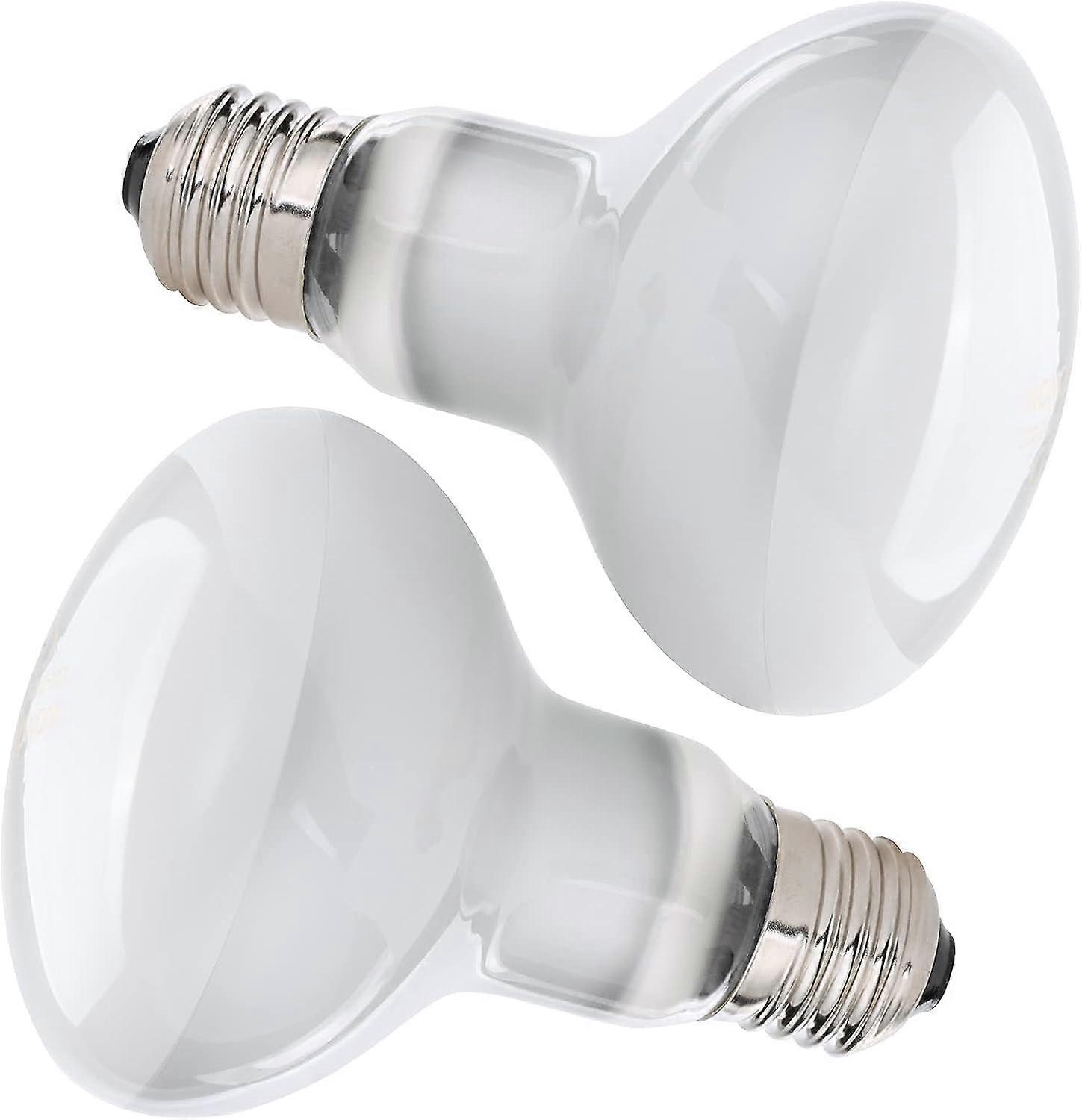 Turtle Heat Lamp, Pack of 2 100 W UVA Reptiles Heat Lamp E27 Dimmable 220 V Heating Lamp Terrarium Full Spectrum Sun Lamp