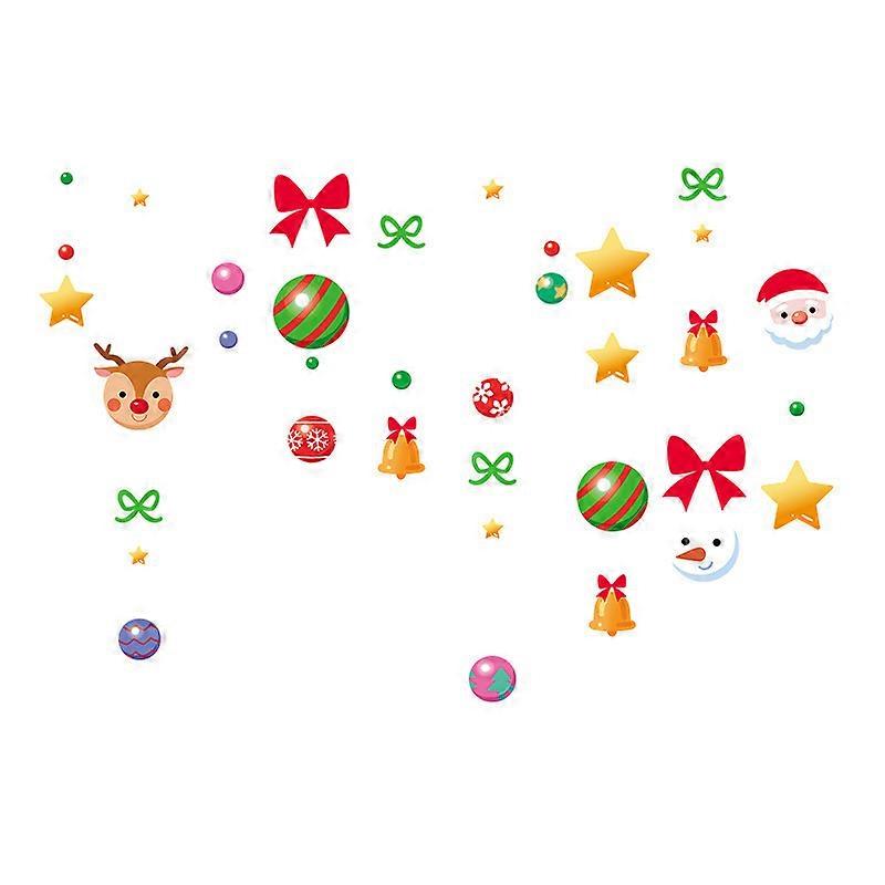 1set Christmas Xmas Santa Removable Snowflake
