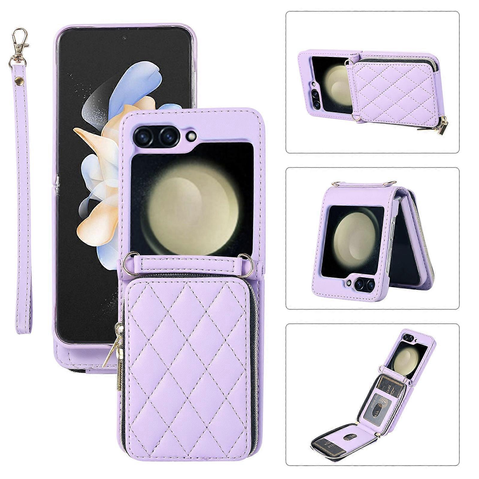 Zipper Wallet Leather Case For Samsung Galaxy Z Flip5