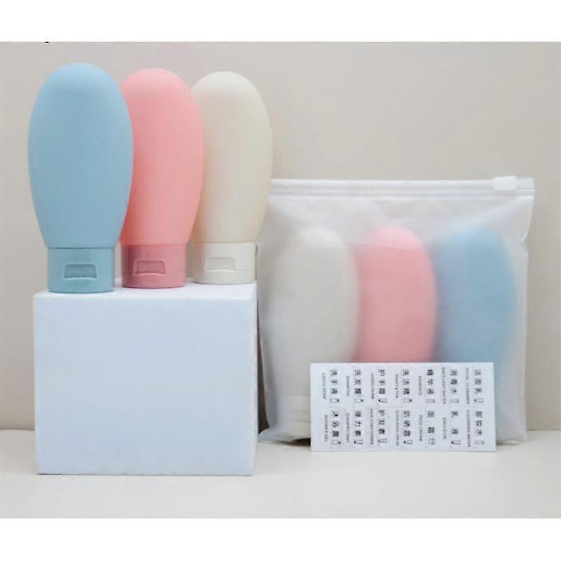 3Pcs/set Leak-Proof Sub-Bottling Tube Bottling Refillable Bottle Shower Gel Portable Tool Lotion Shampoo Liquid Container Toilet