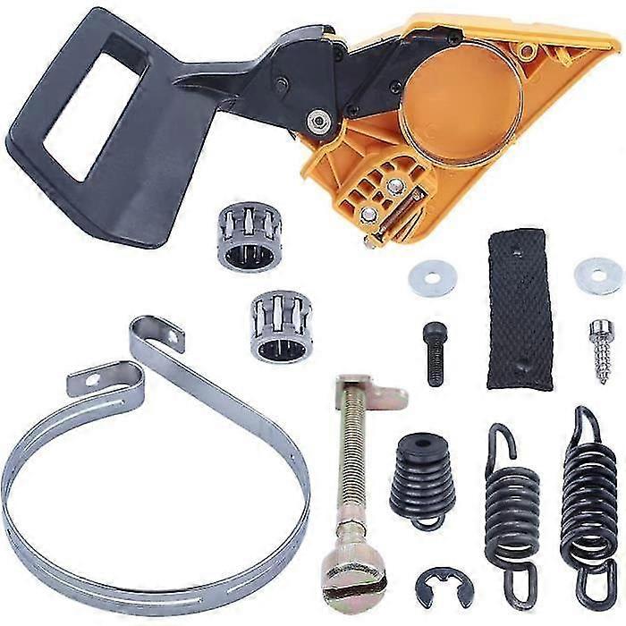 Chainsaw Handle Clutch Covers Compatible With Partner 350 351 Replacement Parts with AV Buffer Spring Buffer Set -
