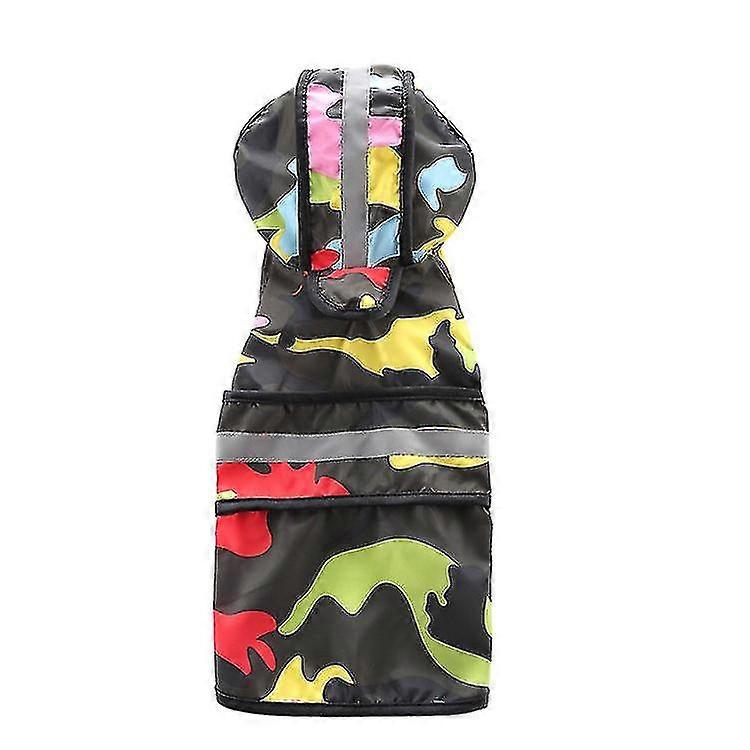 Jaqueta de chuva de cachorro pet waterproof capa chuva com capuz